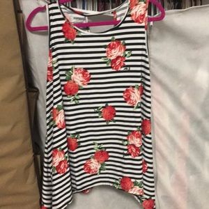 Black & red roses pattern